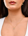 Blue Topaz Bezel Drop Earrings