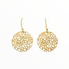 Devi Circle Cut out Earrings in Gold