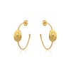 Devi Oval embellished Hoop Earrings