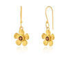 Pink Tourmaline Flower Drop Earrings