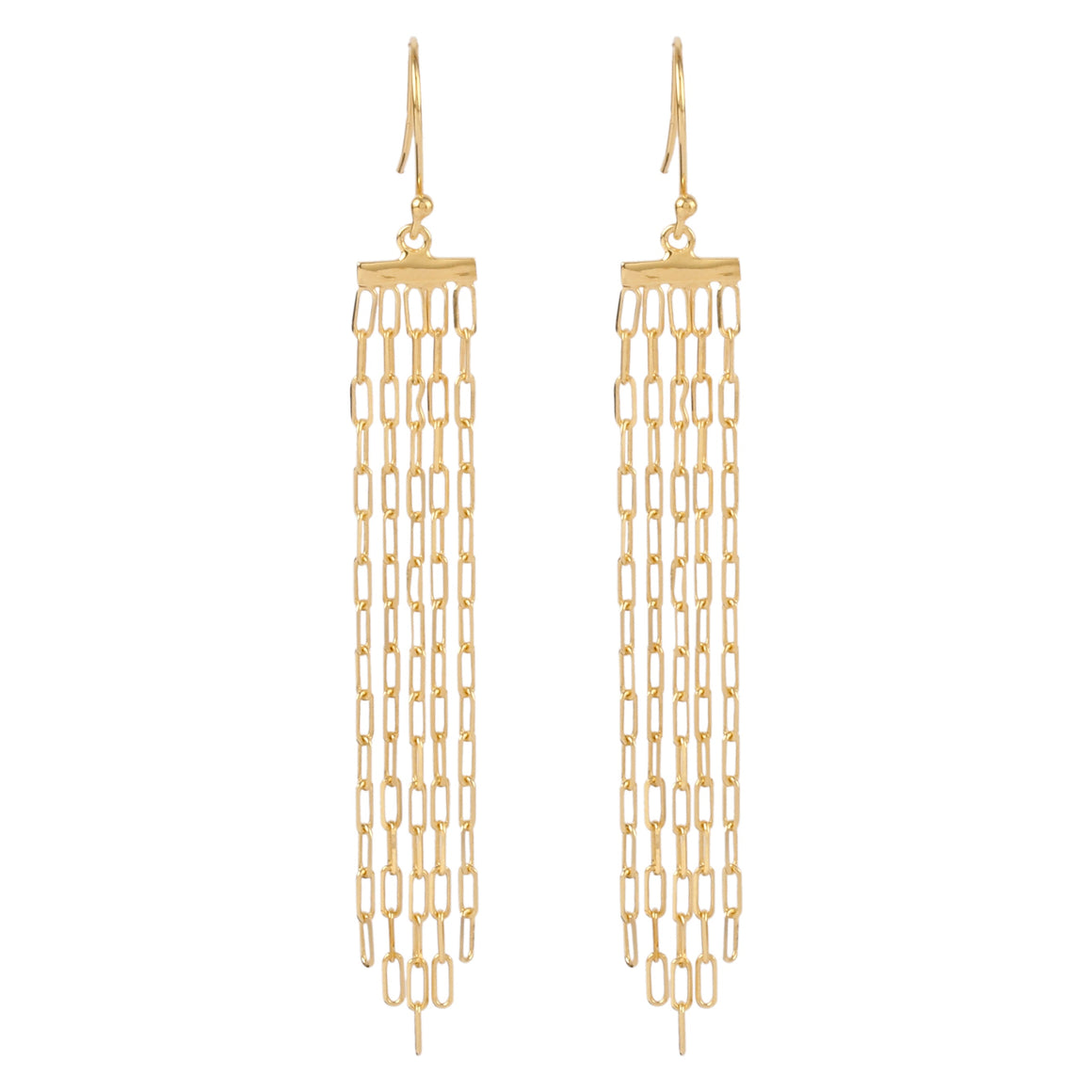 Long Link Chain Earrings