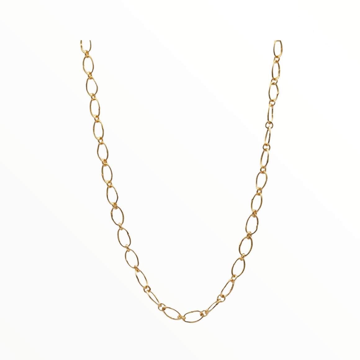 Gold heavy oval links