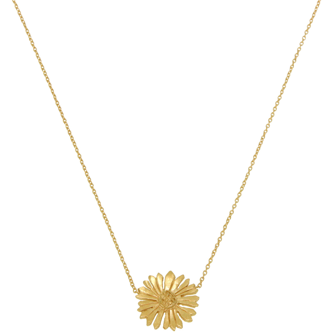 Gold Flower Pendant Necklace