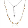 Gold Rhodium Dot Necklace
