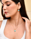 Turquoise Square Serenity Pendant