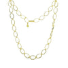 Gold Oval Link Necklace
