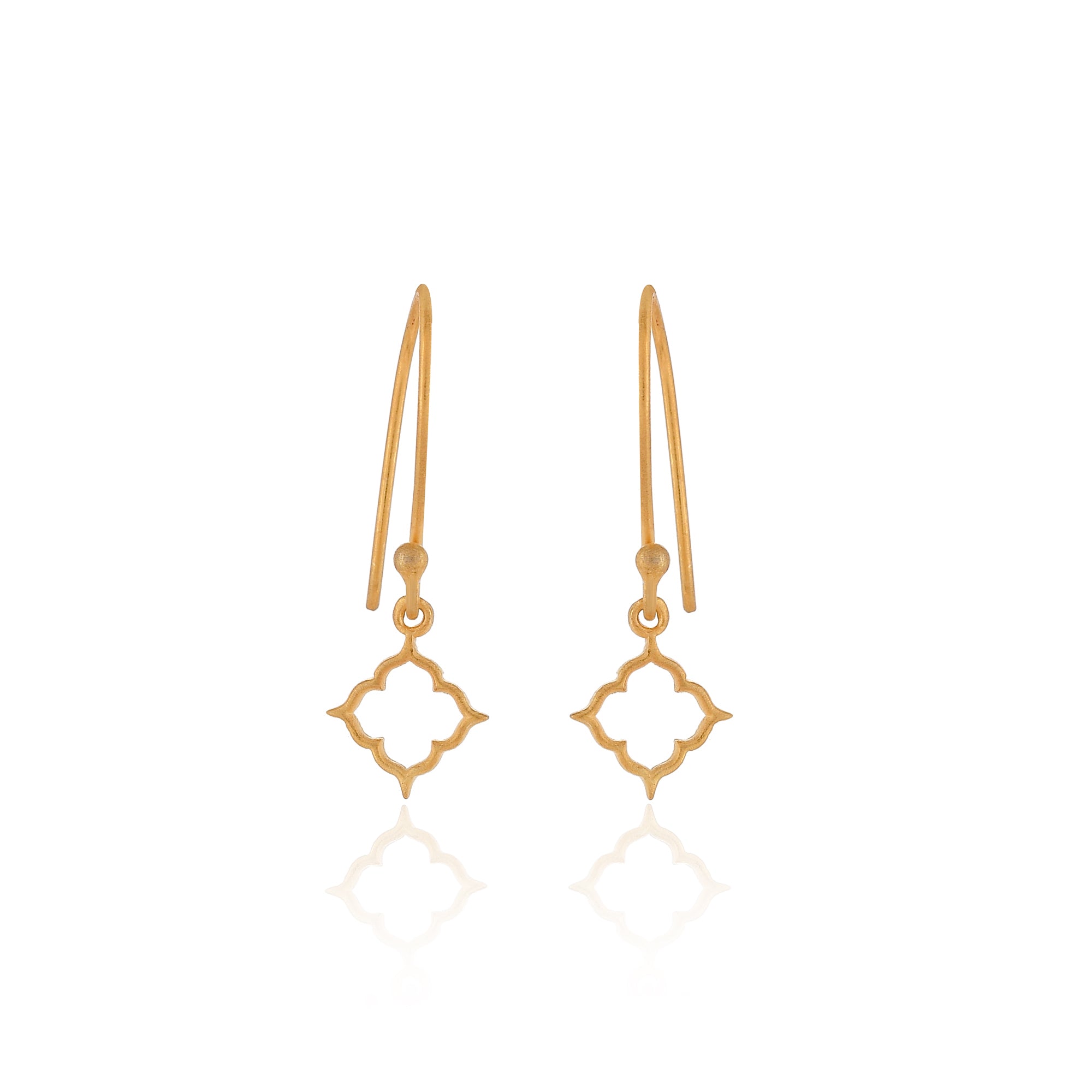 Devi Diamond Shaped Earring in Gold