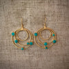 Peacock Galaxy Earring in Turquoise