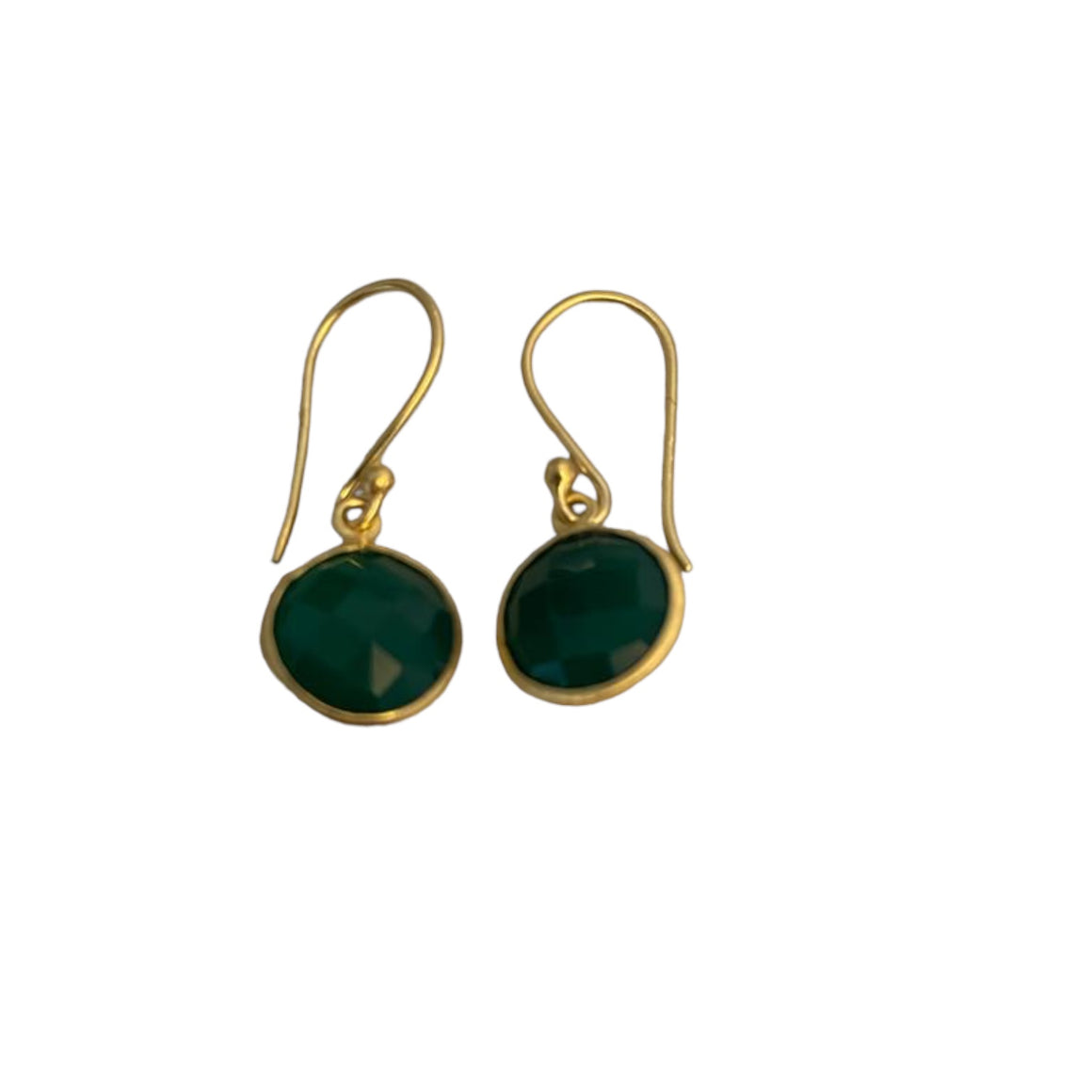 Green Onyx Pebble Earring