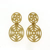 Manjusha Jewels Devi Cut Circle Gold Earring