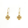 Manjusha Jewels Earrings Devi Cross Earrings with Diamonds