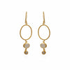 Manjusha Jewels earrings Drop Earrings in Rainbow Moonstone