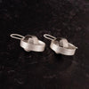 Manjusha Jewels earrings Shadow Circle Earrings in Silver and Dark Rhodium