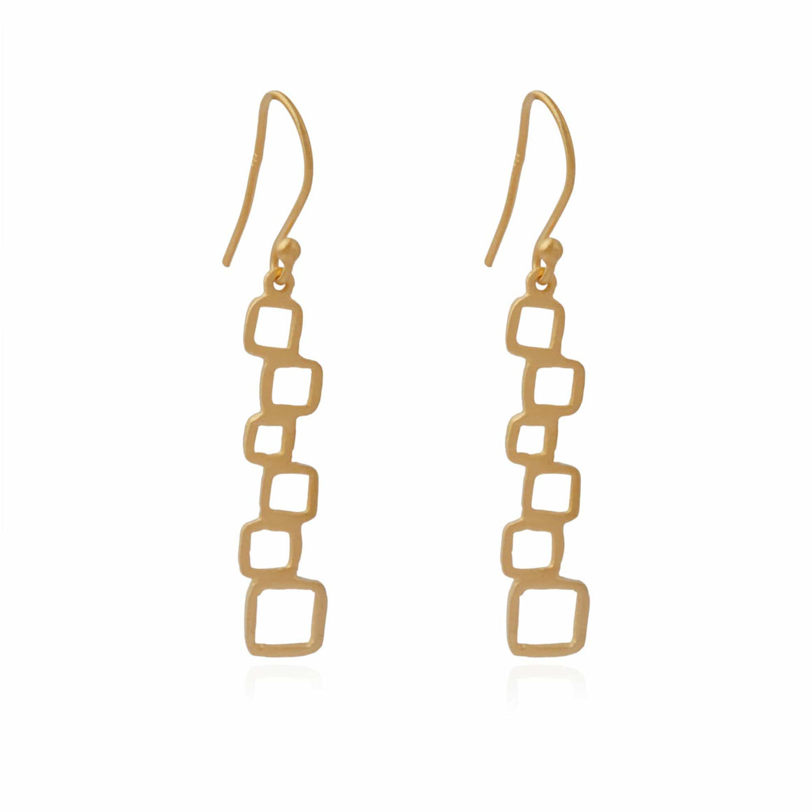 Manjusha Jewels earrings Yogini Square Tower Gold Earring
