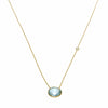 Manjusha Jewels Necklaces Ocean Classic Necklace in Blue Topaz and White Topaz